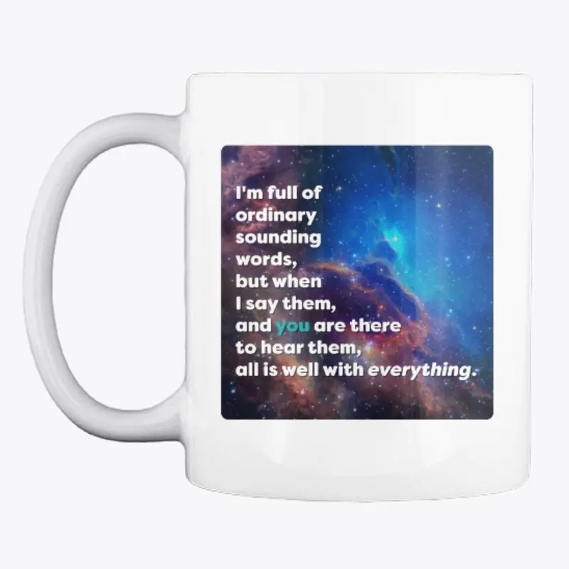 "Ordinary Sounding Words" Mug - SPACE